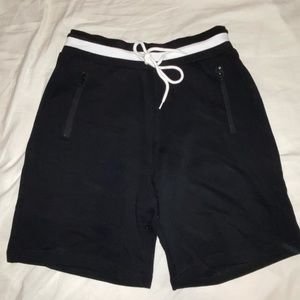 Black cotton shorts